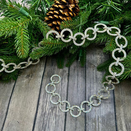 Silver Circle Crystal Garland