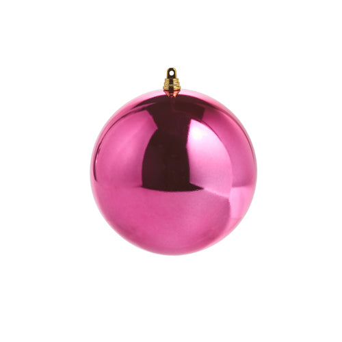 6" Shiny Fuchsia Ball Ornament