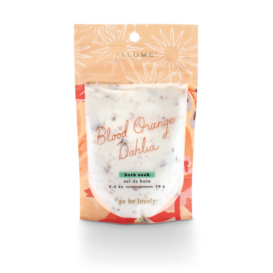 Blood Orange Dahlia Bath Soak with Rose Botanicals