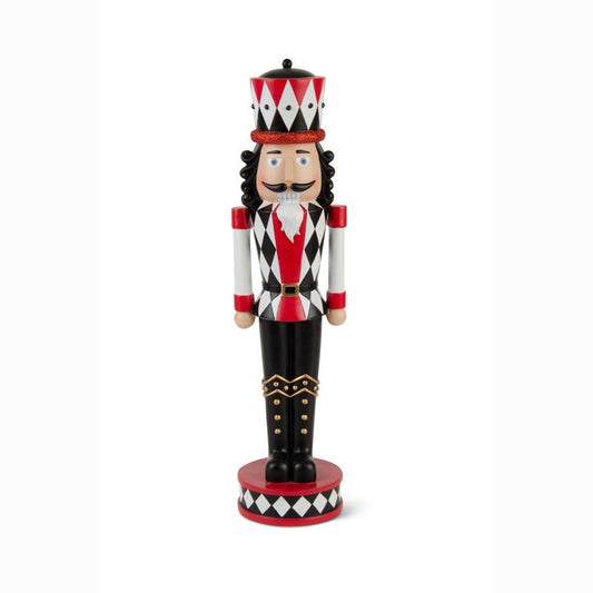 Black, Red, & White Solider Nutcracker