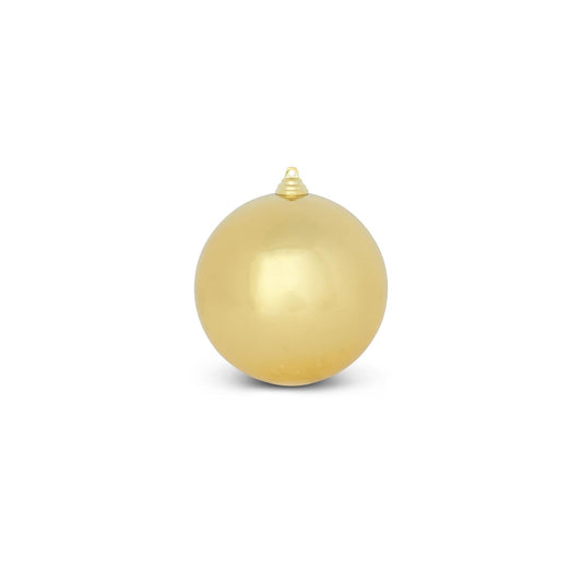 Shiny Gold Shatterproof Round Ornament