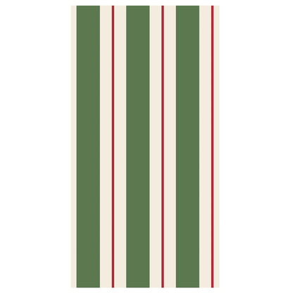 Green & Red Awning Stripe Napkin