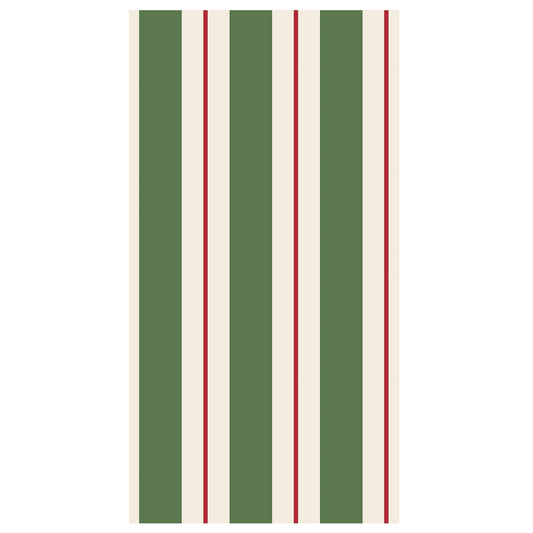 Green & Red Awning Stripe Napkin