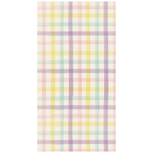 Spring Plaid Guest Napkins