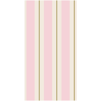 Pink & Gold Awning Stripe Guest Napkin