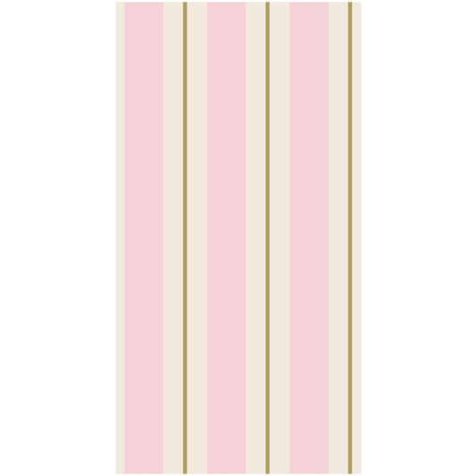 Pink & Gold Awning Stripe Guest Napkin