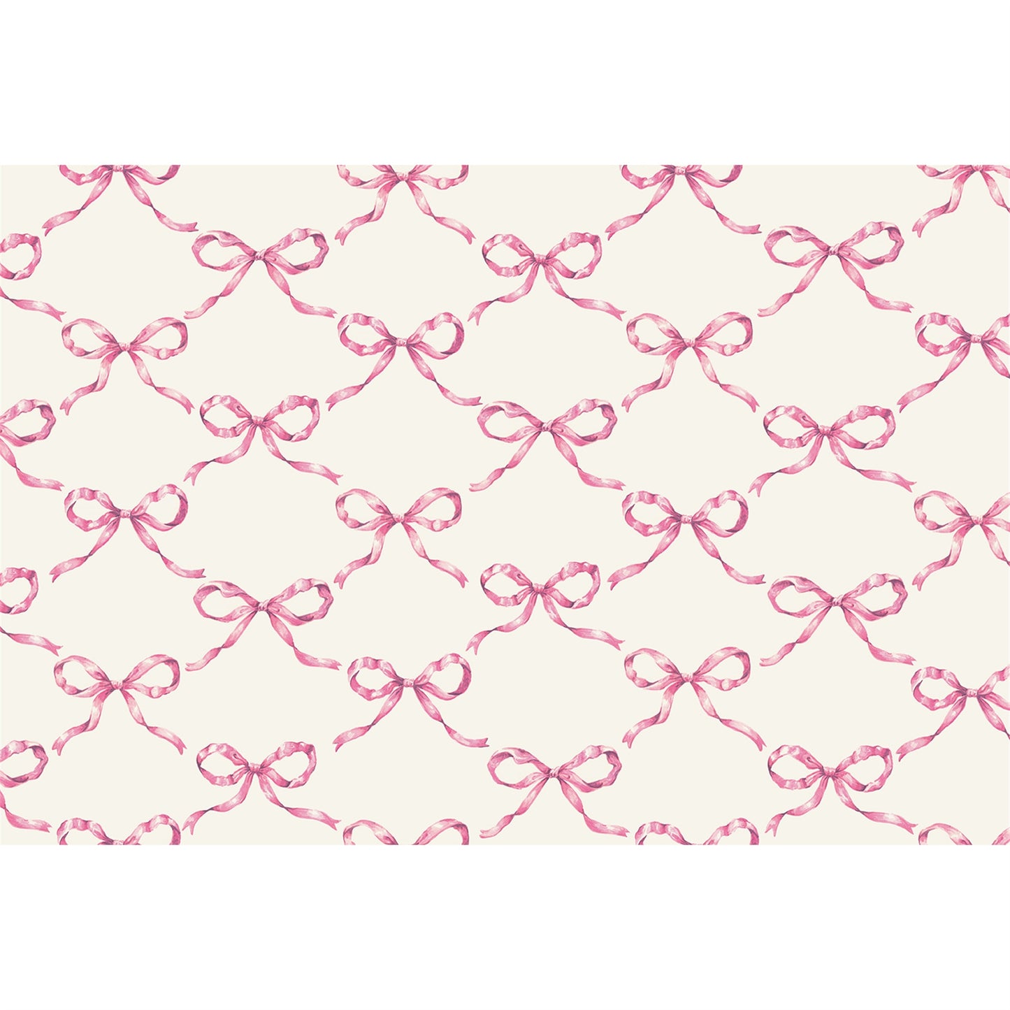 Pink Bow Lattice Placemat