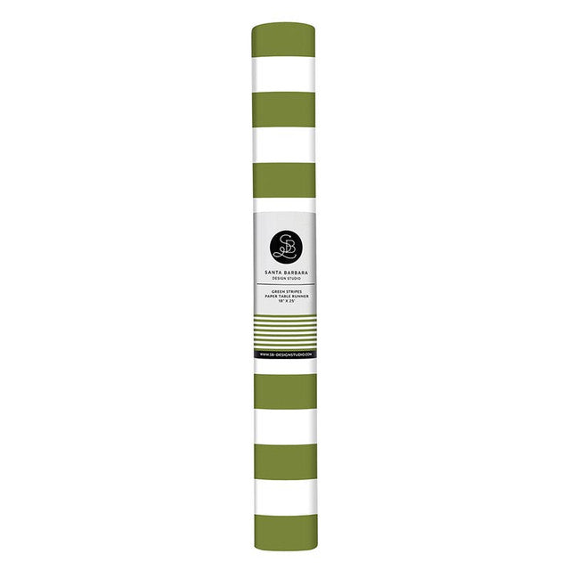 Green Stripe Table Runner