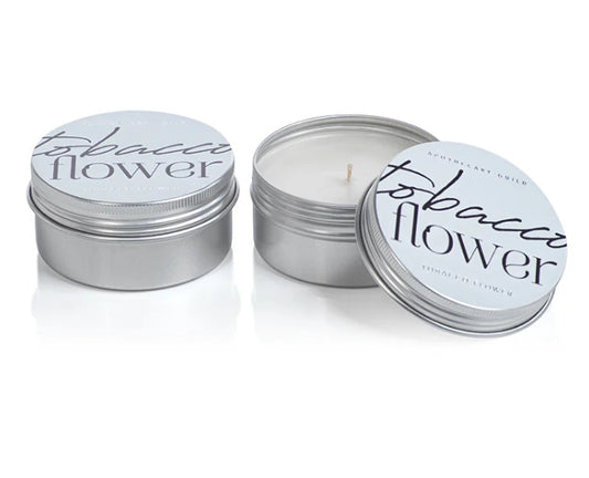 Tobacco Flower Candle Tin