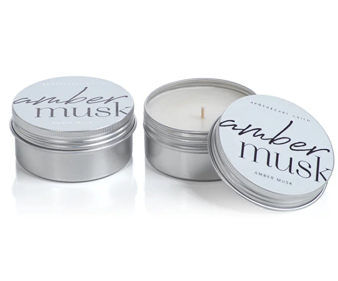 Amber Musk Candle Tin