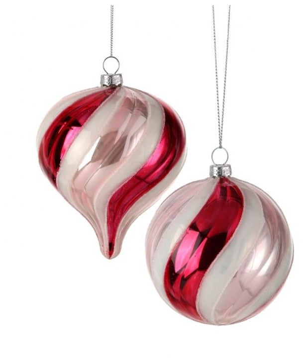 Peppermint Glass Ornament