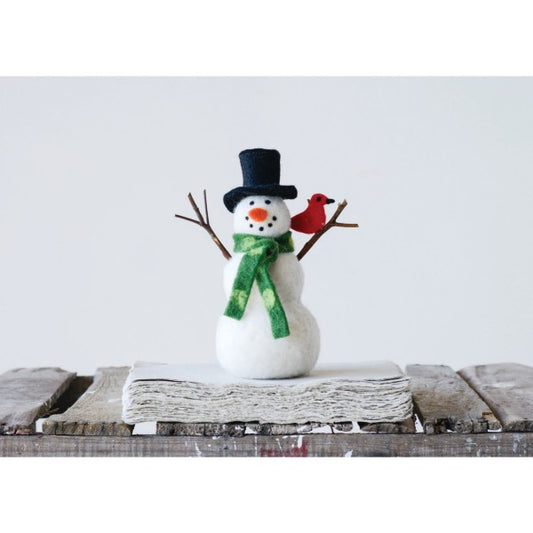 Felt Snowman with Scarf