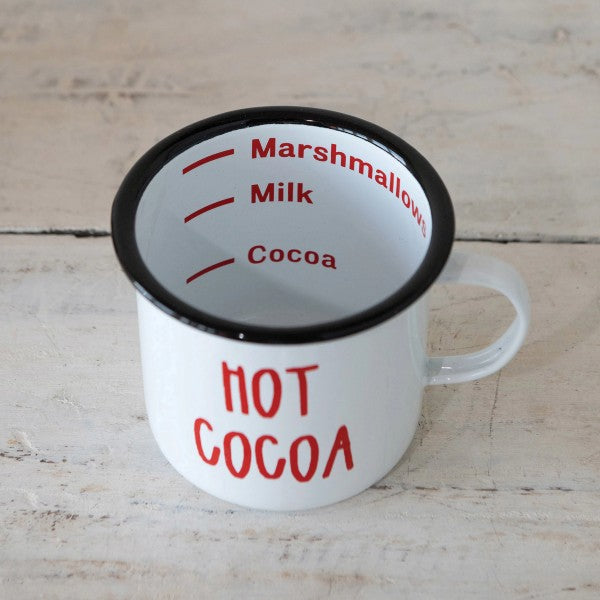 Hot Cocoa Enameled Mug